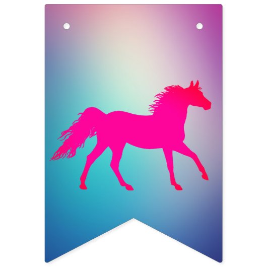 フィリーまたは子馬ピンクとブルーの性別がバントを明らかにする バンティングフラッグ (第1の旗)