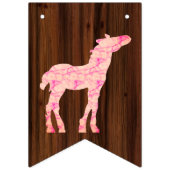 フィリーまたは子馬西部のスタイルジェンダーの明かす バンティングフラッグ (第1の旗)