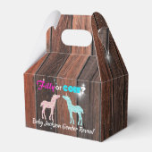 フィリーまたは子馬西部のスタイルジェンダーの明かす フェイバーボックス (裏面サイド)