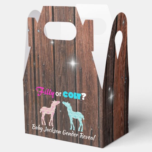 フィリーまたは子馬西部のスタイルジェンダーの明かす フェイバーボックス (オープン)