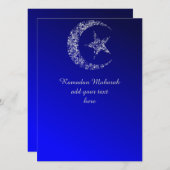 フィリークレセントムーンアンドスター招待状 招待状 (正面/裏面)