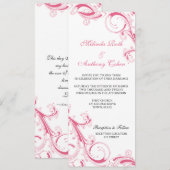 フィリースワールピンク 招待状 (正面/裏面)