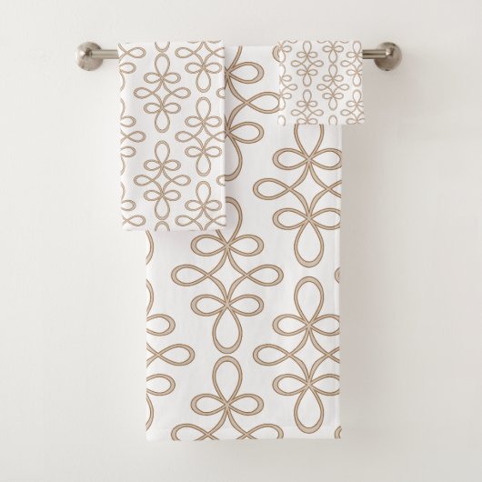 フィリーパターンスタイリッシュエレガント バスタオルセット (インサイチュ)