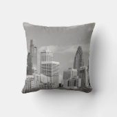 フィリー超高層ビル白黒 クッション (裏面)