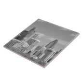 フィリー超高層ビル白黒 タイル (側面)