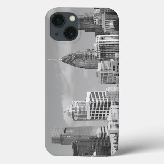 フィリー超高層ビル白黒 Case-Mate iPhoneケース (裏面)