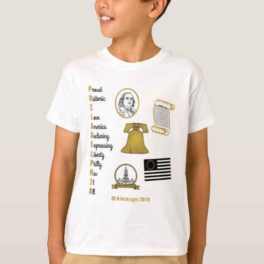 フィリー頭字語ボーイズTee Tシャツ (正面)