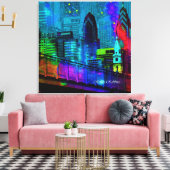 フィリー・アット・ナイト キャンバスプリント (インサイチュ (リビング))