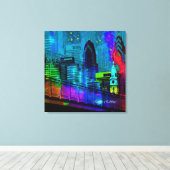 フィリー・アット・ナイト キャンバスプリント (インサイチュ (ウッドフロア))