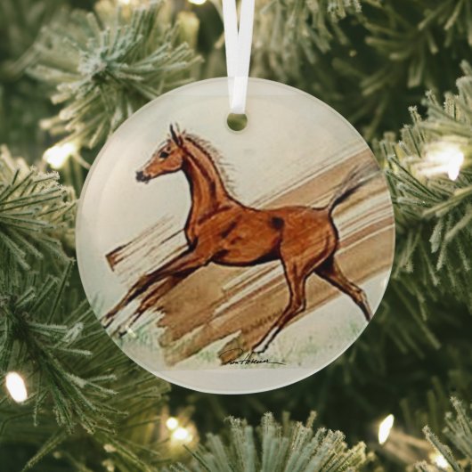 フィリー・バイ・ヘヴェナー ガラスオーナメント (インサイチュ)