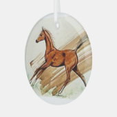 フィリー・バイ・ヘヴェナー ガラスオーナメント (正面左)