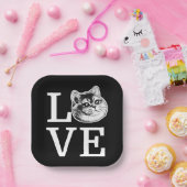 フィリー・ラブキャット ペーパープレート (パーティー)