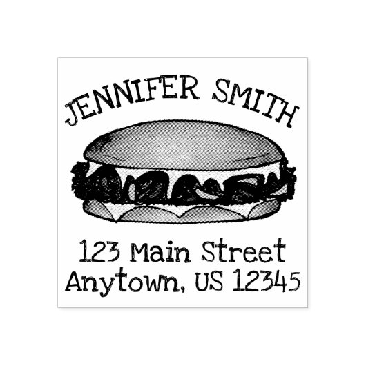 フィリーPAフィラデルフィアのチーズステーキサンドイッチ食品 ラバースタンプ (インプリント)