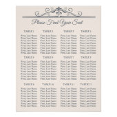 フィリ素朴グ結婚リー座席表 ポスター (正面)