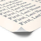 フィリ素朴グ結婚リー座席表 ポスター (コーナー)