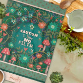 フィルおもしろいタなし引用文フローラキノコの緑の名前 キッチンタオル