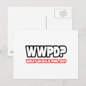 フィルは何をする？(WWPD?) ポストカード (正面/裏面)