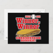 フィルウィーナー生意気なチーズステーキディナー ポストカード (正面/裏面)