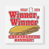 フィルウィーナー生意気なチーズステーキディナー マグネット (正面)