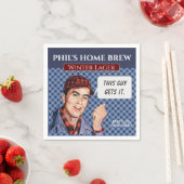 フィルズホームブリューブルー スタンダードカクテルナプキン (インサイチュ)