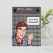 フィルズレトロトランプのポーカーナイト招待状 招待状 (スタンド正面)