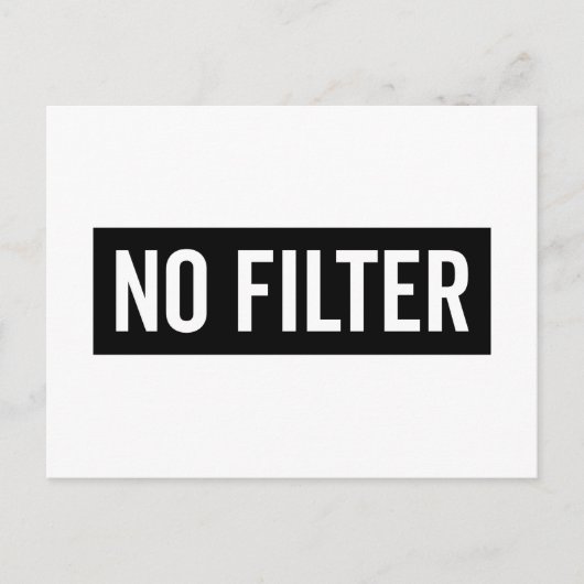 フィルタなしおもしろい引用文 ポストカード (正面)