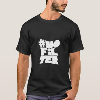 フィルタなしはっきりしたタイポグラフィおもしろい引用文シャツ Tシャツ