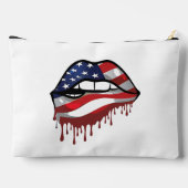 フィルタリングされていない星条旗 アクセサリーポーチ (裏面)