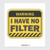 フィルターがない シール (シート)