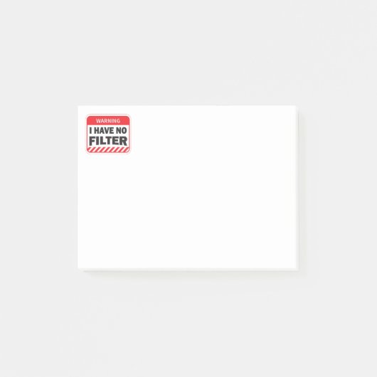 フィルターがない ポストイット (正面)