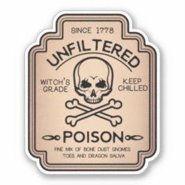 フィルターなし毒薬ヴィンテージラベルシール シール