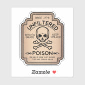 フィルターなし毒薬ヴィンテージラベルシール シール (シート)