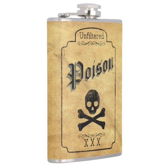 フィルターなし毒 – ダークゴシック風ユーモア フラスク (右)
