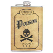 フィルターなし毒 – ダークゴシック風ユーモア フラスク (正面)