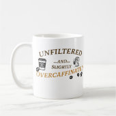 フィルターなし、わずかにオーバーカフェイン化マグカップ コーヒーマグカップ (左)