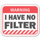 フィルターシールが無い シール (正面)