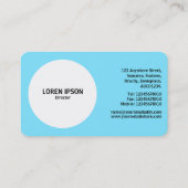 フィルターフラワー淡い色の – 青#7FE6FF 名刺 (裏面)