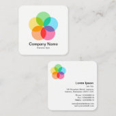 フィルターフラワー スクエア名刺 (正面/裏面)