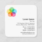 フィルターフラワー スクエア名刺 (裏面)