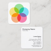 フィルターフラワー スクエア名刺 (正面/裏面)