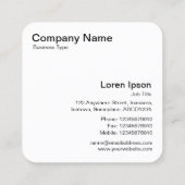 フィルターフラワー スクエア名刺 (裏面)