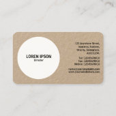 フィルターフラワー – Kraftカード 名刺 (裏面)