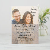 フィルター加工フォト Save The Date 招待状 (スタンド正面)
