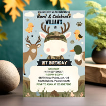 フィルドワイルド迷彩柄オーディアダック狩り1歳の誕生日