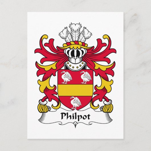 フィルポット家紋 ポストカード (正面)