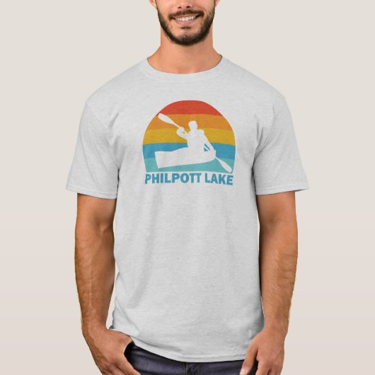 フィルポット湖 バージニア州 カヤック Tシャツ (正面)