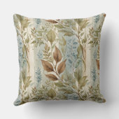 フィルマイセージ&ブラウン離れの上ストライプ クッション (裏面)