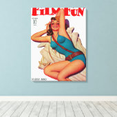 フィルムおもしろいマガジンカバー10 キャンバスプリント (インサイチュ (ウッドフロア))