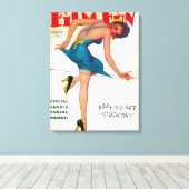 フィルムおもしろいマガジンカバー9 キャンバスプリント (インサイチュ (ウッドフロア))