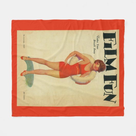 フィルムのおもしろいの雑誌カバー2 フリースブランケット (正面(横))